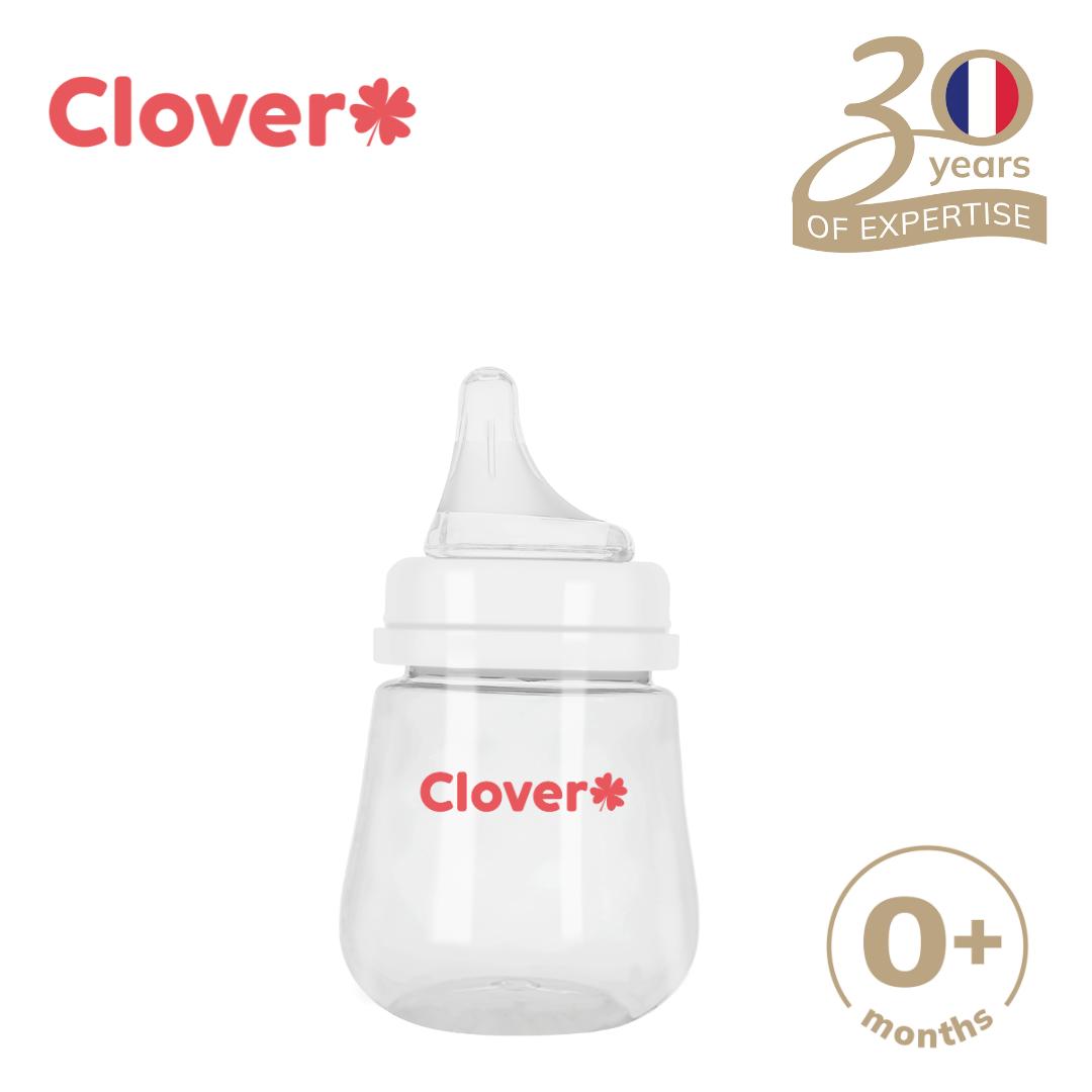 [Buy 1 Take 1] Clover Anti-Colic Baby Bottle 6oz 180ml with Shaped Like Mommy Off Center Nipple