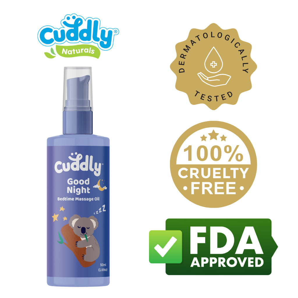 Cuddly Good Night Natural Lavender Bedtime Massage Oil (50ml)