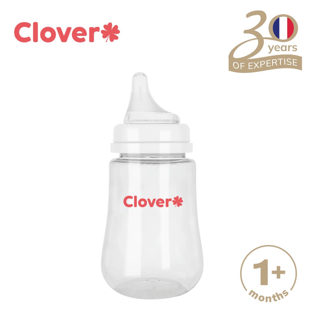 [Buy 1 Take 1] Clover Anti-Colic Baby Bottle 9oz 270ml with  Off Center Nipple Leak Proof