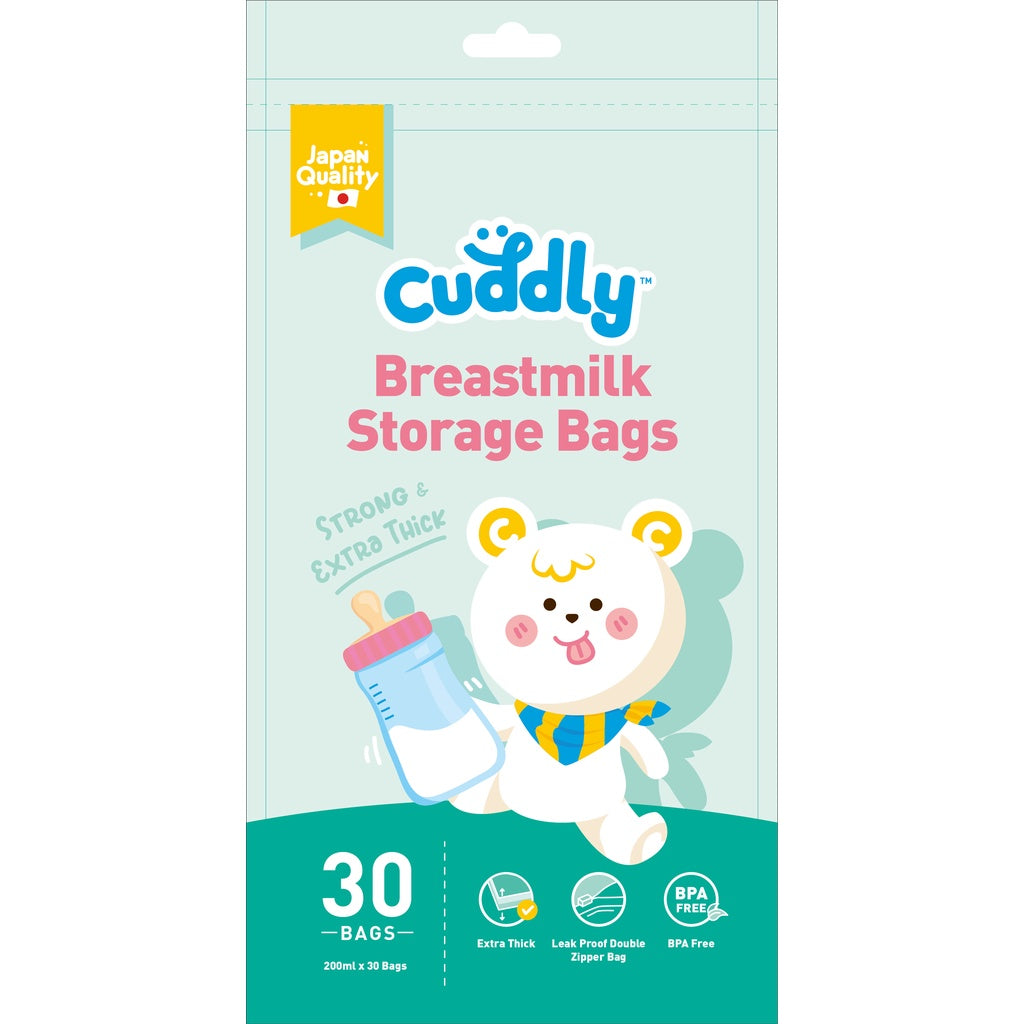 Cuddly BPA FREE  Breastmilk Storage Bag 200mL (30 Bags per Pack)
