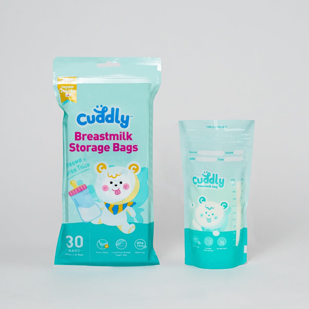Cuddly BPA FREE  Breastmilk Storage Bag 200mL (30 Bags per Pack)