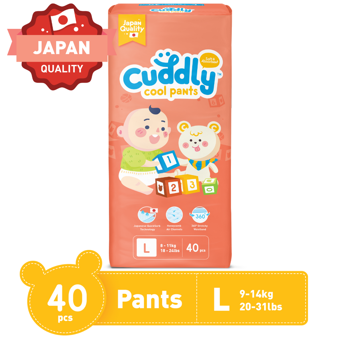 Cuddly Japanese Cool Pants Diaper Large 40s