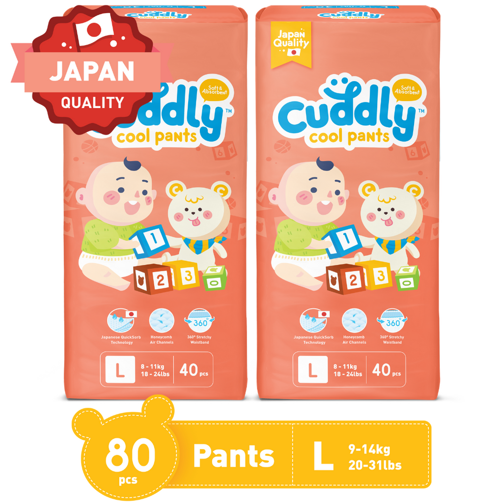 Cuddly Japanese Cool Pants Diaper Large 80s