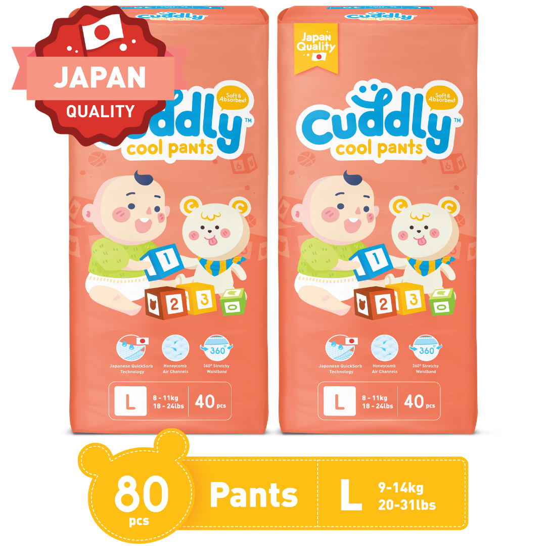 Cuddly Japanese Cool Pants Diaper Large 80s