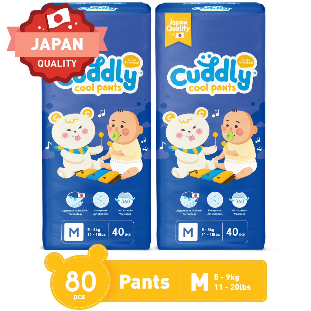 Cuddly Japanese Cool Pants Diaper Medium 80s