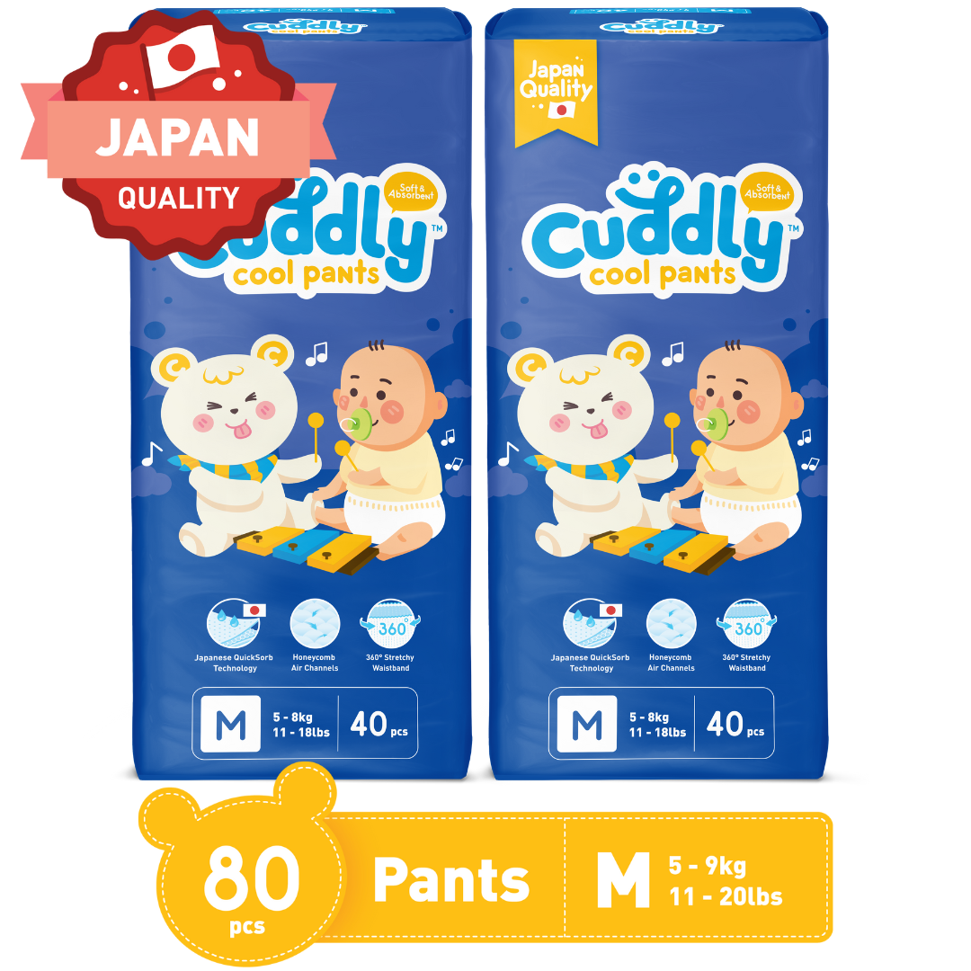 Cuddly Japanese Cool Pants Diaper Medium 80s