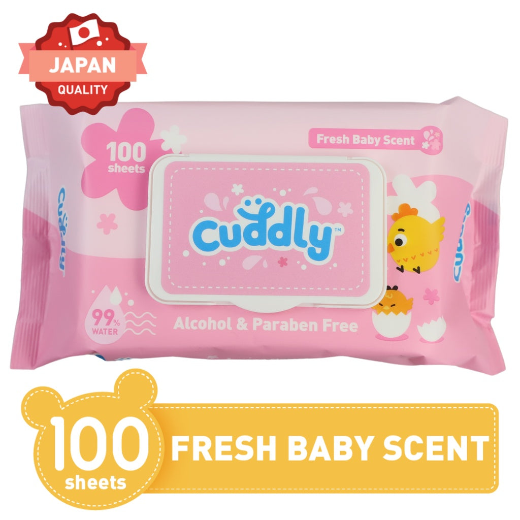Cuddly Fresh Baby Scent Baby Wipes 100 Sheets