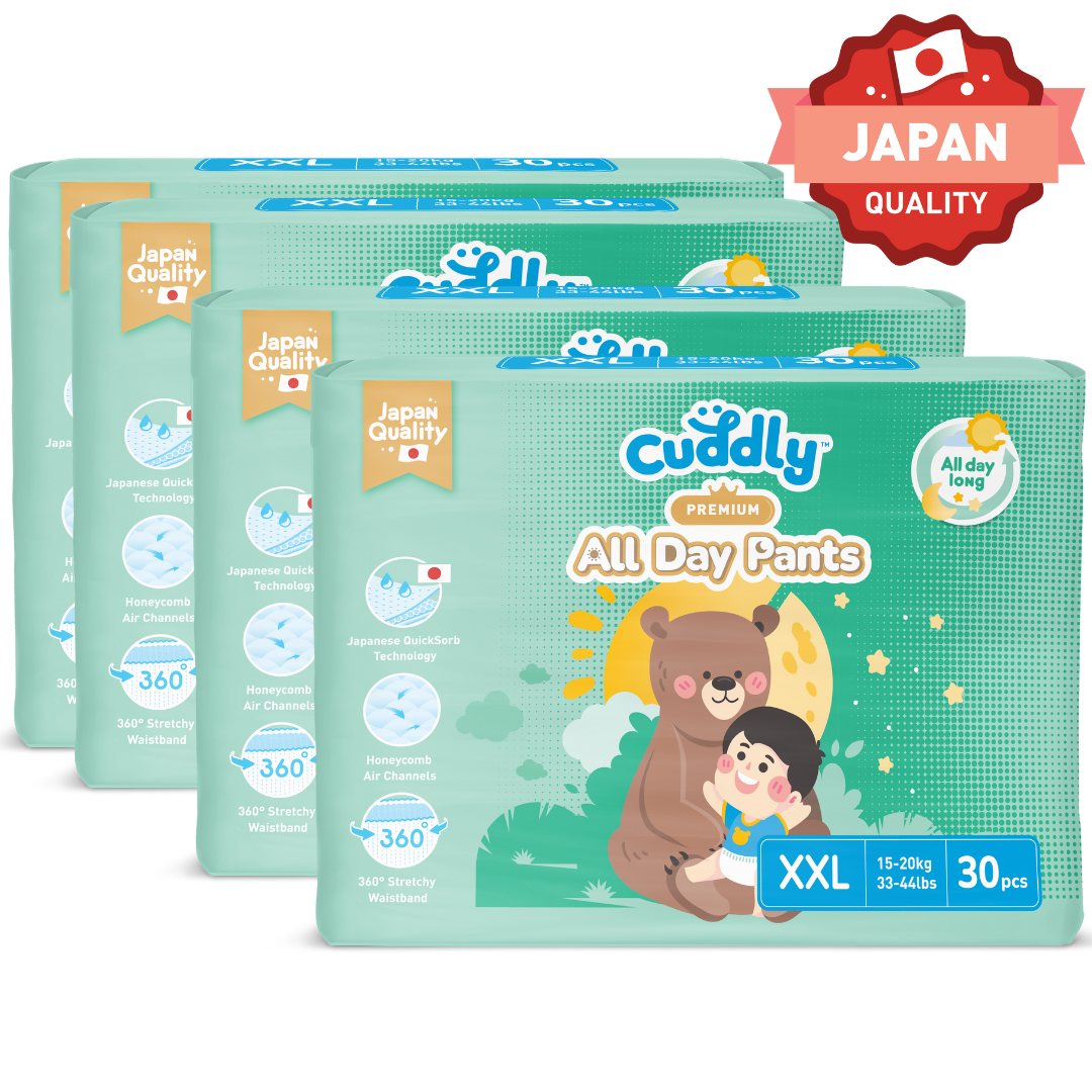 Cuddly All Day Overnight Premium Baby Pants Diaper 120's - XXL