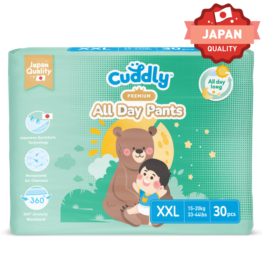 Cuddly All Day Overnight Premium Baby Pants Diaper 30's - XXL