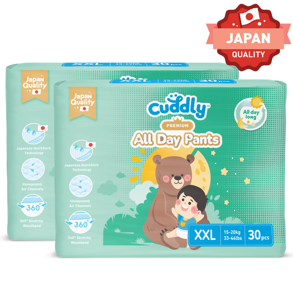 Cuddly Premium All Day Overnight Baby Pants Diaper 30's