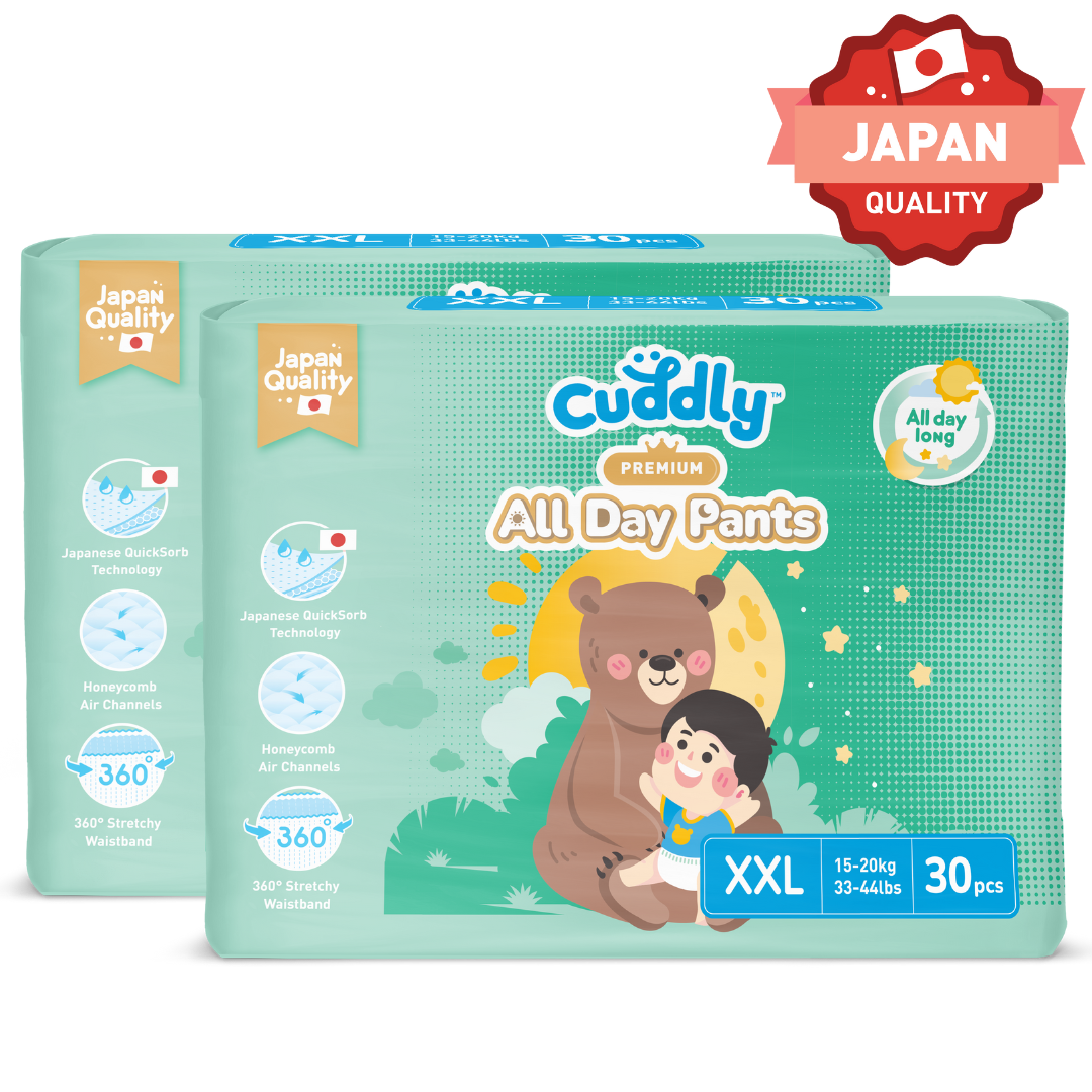 Cuddly All Day Overnight Premium Baby Pants Diaper 30's - XXL