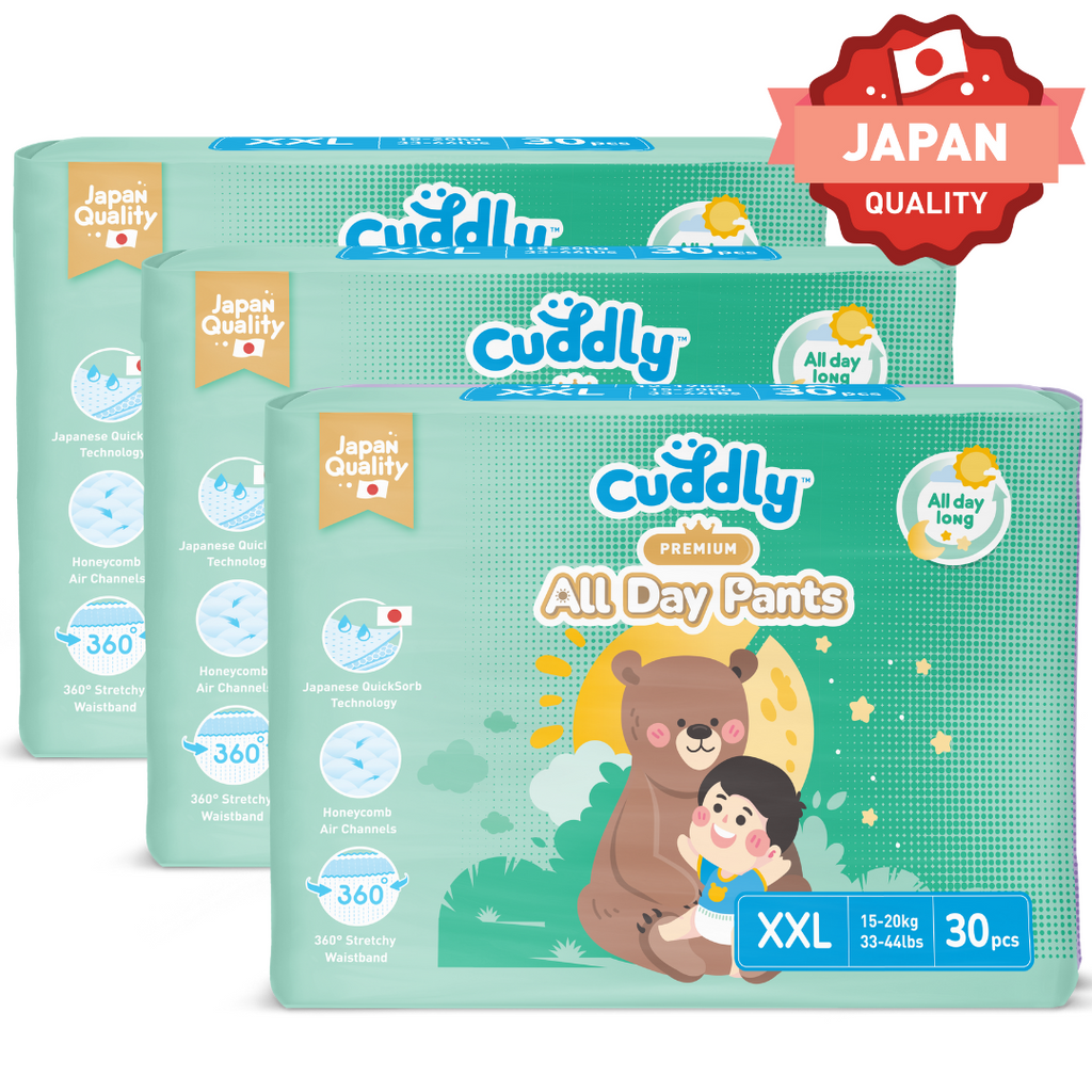 Cuddly All Day Overnight Premium Baby Pants Diaper 30's - XXL
